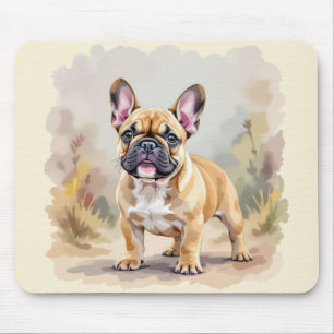 Französischer Bulldog Tan Fawn-farbener Niedlicher Mousepad