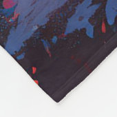 Französischer Bulldog und beängstigende amerikanis Fleecedecke (Ecke)