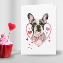 Französischer Bulldog Valentinstag Hund Frenchie H