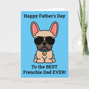 Französischer Bulldog-Vatertag von Male Fawn Karte