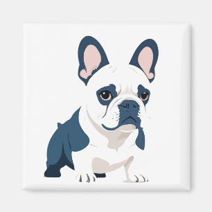 Französischer Bulldog Vector Art Animal Moderne St Magnet