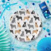 Französischer Bulldog - Wählen Sie Ihre Farbe! Pappteller (Party)