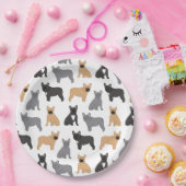 Französischer Bulldog - Wählen Sie Ihre Farbe! Pappteller (Party)