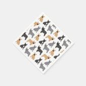 Französischer Bulldog - Wählen Sie Ihre Farbe! Serviette (Ecke)