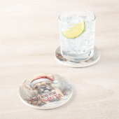 Französischer Bulldog Wart für die Wasserfarbe des Getränkeuntersetzer (Seite)