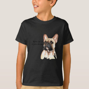 Französischer Bulldog-Wasserfarbdruck T-Shirt