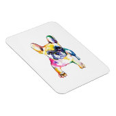 Französischer Bulldog Wasserfarben Hand Gezeichnet Magnet (Rechte Seite)