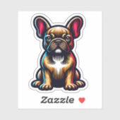 Französischer Bulldog Waterproof Hund Sticker (Blatt)