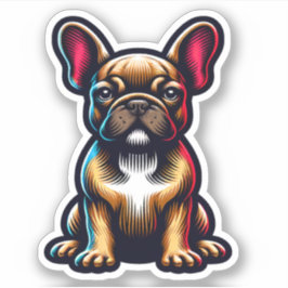 Französischer Bulldog Waterproof Hund Sticker