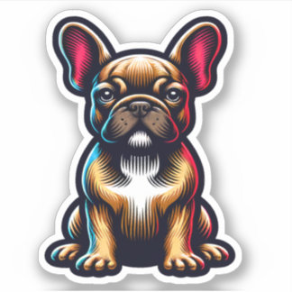 Französischer Bulldog Waterproof Hund Sticker