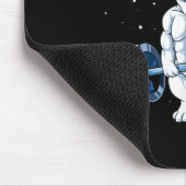 Französischer Bulldog Weightlift Funny Deadlift Gy Mousepad (Ecke)