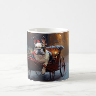Französischer Bulldog Weihnachtsfeiertag Kaffeetasse