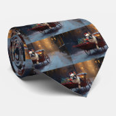 Französischer Bulldog Weihnachtsfeiertag Krawatte (Gerollt)