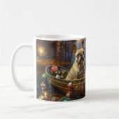 Französischer Bulldog Weihnachtsfest Reise Kaffeetasse (Links)