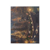 Französischer Bulldog Weihnachtsfest Reise Notizblock (Rotiert)