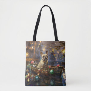 Französischer Bulldog Weihnachtsfest Reise Tasche