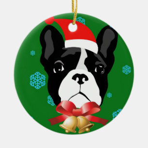 Französischer Bulldog Weihnachtsschmuck