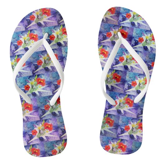 Französischer Bulldog Welpe auf einem Leaf, Dinge Badesandalen (Fußbett)