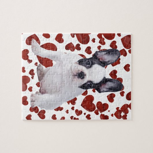Französischer Bulldog-Welpe Puzzle (Horizontal)