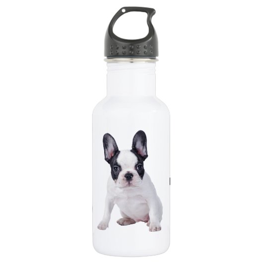 Französischer Bulldog-Welpe Trinkflasche (Vorderseite)