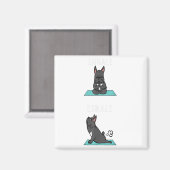 Französischer Bulldog Yoga Inhale Exhale Funny Dog Magnet (Vorderseite/Rückseite)