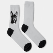 Französischer Bulldog zeichnend Socken (Rechts)