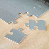 Französischer Bulldog zu Weihnachten im Schnee Puzzle (Seite)