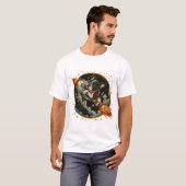 Französischer Bulldogge-Astronaut T-Shirt (Vorne ganz)