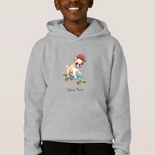 Französischer Bulldogge Kinder Pullover Hoodie