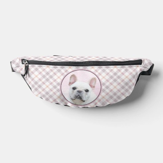 Französischer Bulldogge Malerei Weißes Cream Pet H Bauchtasche (Ablage )