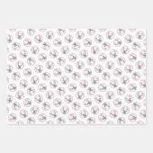 Französischer Bulldogge Malerei Weißes Cream Pet H Geschenkpapier Set (Vorderseite 2)