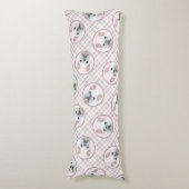 Französischer Bulldogge Malerei Weißes Cream Pet H Seitenschläferkissen (Vorderseite Vertikal)