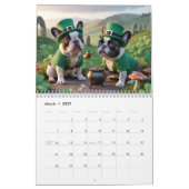 Französischer Bulldoggen-Kalender Kalender (Mär 2027)