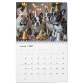 Französischer Bulldoggen-Kalender Kalender (Jan 2027)