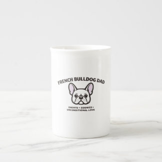 Französischer Bulldoggen-Vater Porzellantasse