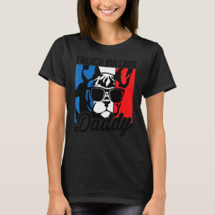 Französischer Bulldoggen-Vater Vintage Französisc T-Shirt