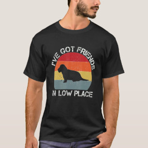 Französischer Bulldoghund, den ich Freunde an nied T-Shirt