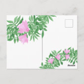 Französischer Bulldoghund. Happy Birthday Postkarte (Rückseite)