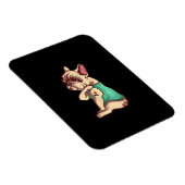 Französischer Bulldoghund in der Liebe Tätowierung Magnet (Rechte Seite)