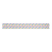 Französischer Bulldogs Spaß animiert mehrfarbiges Satinband (Vorderseite)