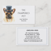 Französischer Bullog Pet Groomer/Veterinär/Sitze Visitenkarte (Vorne/Hinten)