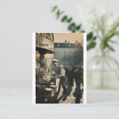 französischer Cafékellner Postkarte (Stehend Vorderseite)