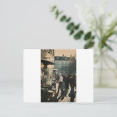 französischer Cafékellner Postkarte (Stehend Vorderseite)