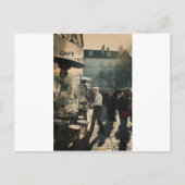 französischer Cafékellner Postkarte (Vorderseite)