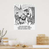 Französischer Cartoon 4932 Poster (Küche)