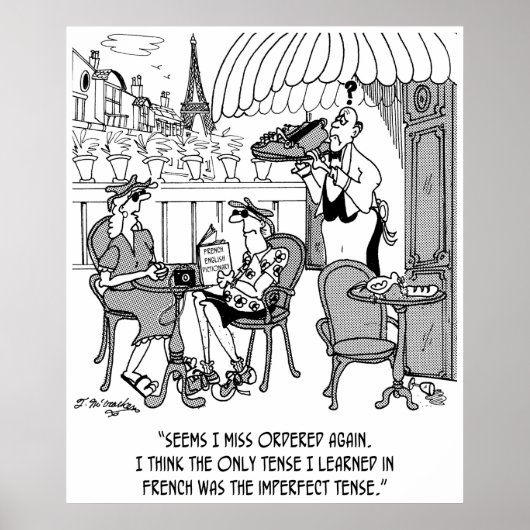 Französischer Cartoon 4932 Poster (Vorne)