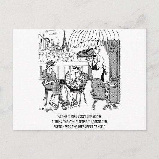 Französischer Cartoon 4932 Postkarte (Vorderseite)