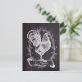 französischer Chalkboard-Western Postkarte (Stehend Vorderseite)