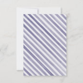 Französischer Champagner in Aquarellfarbe mit Navy Dankeskarte (Rückseite)