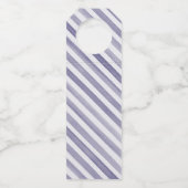 Französischer Champagner in Aquarellfarbe mit Navy Flaschenanhänger (Rückseite)